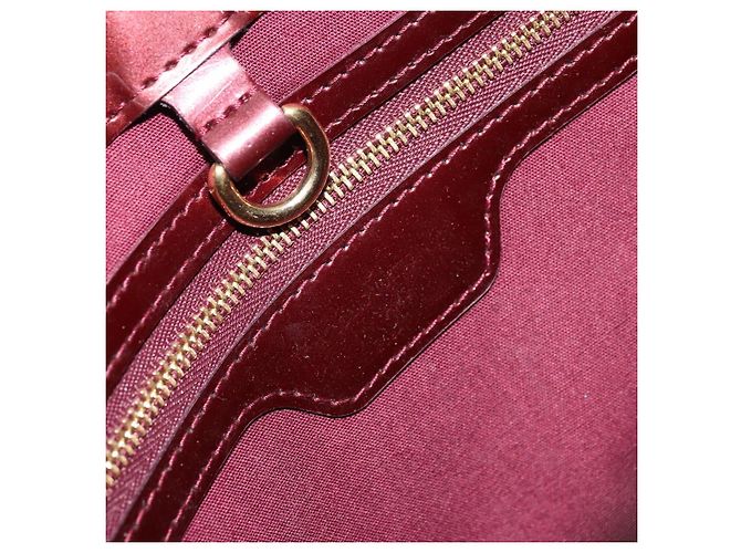 LOUIS VUITTON Borsa Wilshire PM Monogram Vernis Pomme D'amour M93642 Auth BA12387A Rosso - vista 15