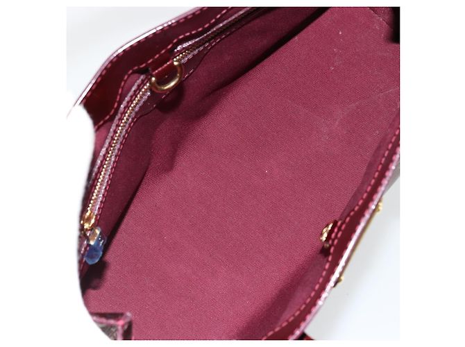 LOUIS VUITTON Borsa Wilshire PM Monogram Vernis Pomme D'amour M93642 Auth BA12387A Rosso - vista 16