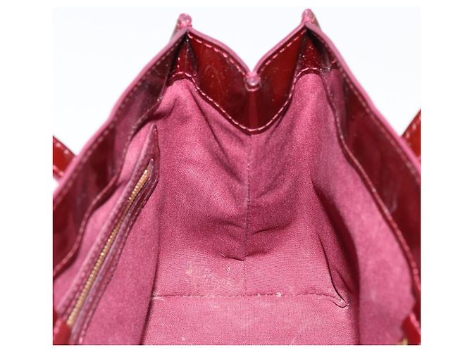 LOUIS VUITTON Borsa Wilshire PM Monogram Vernis Pomme D'amour M93642 Auth BA12387A Rosso - vista 17