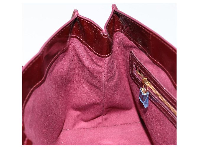 LOUIS VUITTON Borsa Wilshire PM Monogram Vernis Pomme D'amour M93642 Auth BA12387A Rosso - vista 18