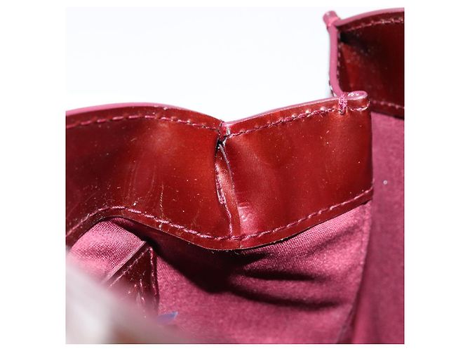 LOUIS VUITTON Borsa Wilshire PM Monogram Vernis Pomme D'amour M93642 Auth BA12387A Rosso - vista 21