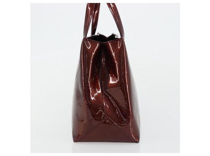 LOUIS VUITTON Borsa Wilshire PM Monogram Vernis Pomme D'amour M93642 Auth BA12387A Rosso - vista 5