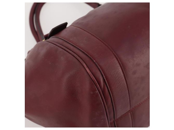 Borsa a mano in pelle Gancini Salvatore Ferragamo 2 pezzi Rosso Bianco Auth BA12348 - vista 16