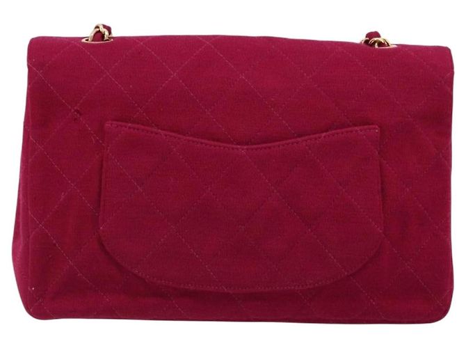 CHANEL Matelassé 25 Borsa a Spalla con Catena Cotone Viola Oro CC Auth 177962 D'oro Porpora - vista 3