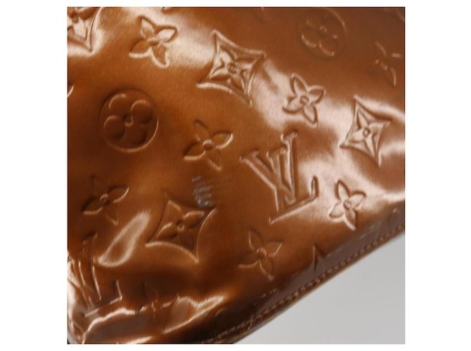 LOUIS VUITTON Borsa a Mano Houston Monogram Vernis Bronzo M91122 LV Auth bs34850 - vista 15