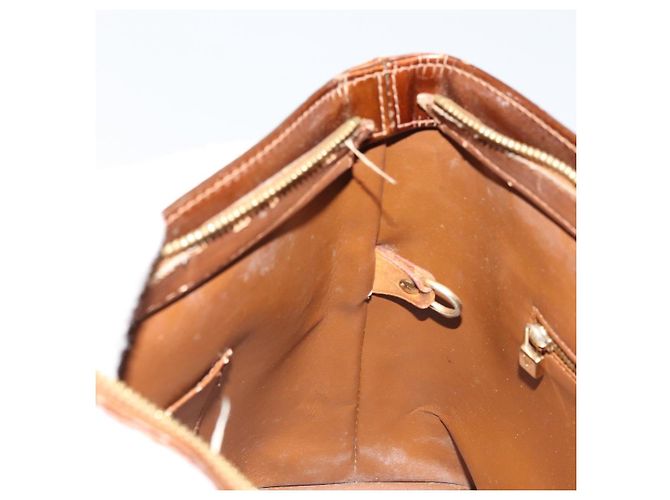 LOUIS VUITTON Borsa a Mano Houston Monogram Vernis Bronzo M91122 LV Auth bs34850 - vista 22