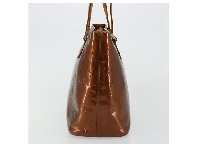 LOUIS VUITTON Borsa a Mano Houston Monogram Vernis Bronzo M91122 LV Auth bs34850 - vista 4