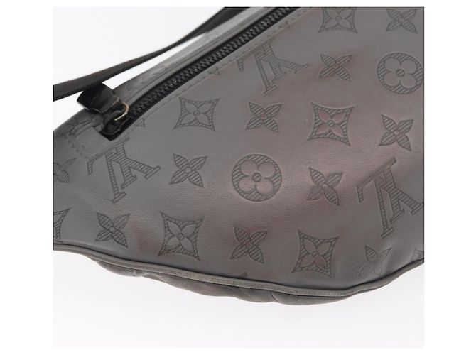 LOUIS VUITTON Marsupio Monogram Shadow Discovery PM Grigio M46108 LV Auth 177293 Marrone - vista 14