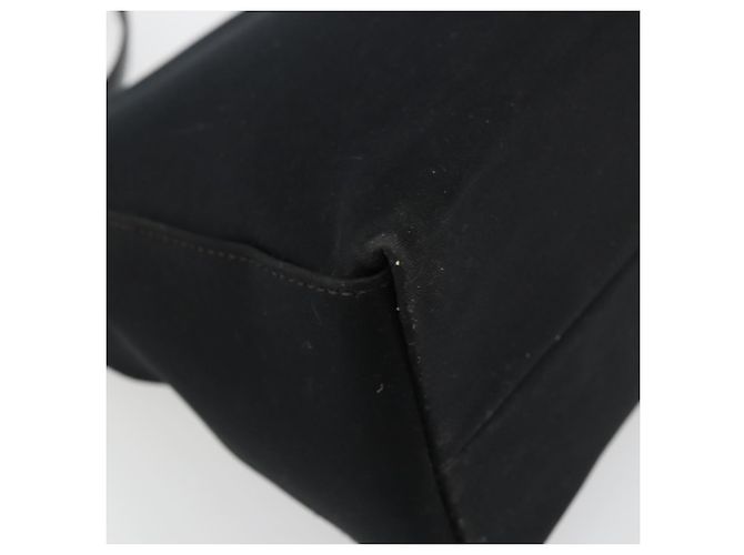 FENDI Schultertasche Nylon Schwarz Silber Authentisch 177685 - Ansicht 11