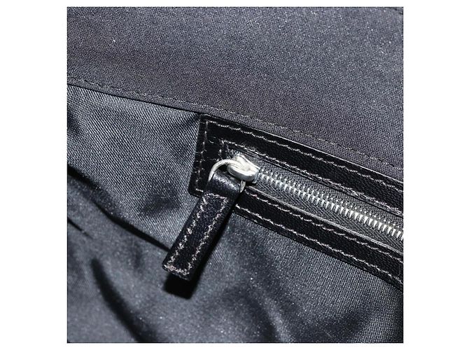 FENDI Schultertasche Nylon Schwarz Silber Authentisch 177685 - Ansicht 21