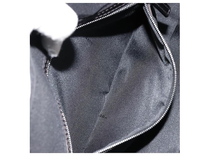FENDI Schultertasche Nylon Schwarz Silber Authentisch 177685 - Ansicht 22