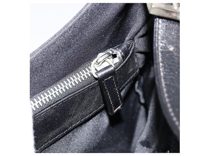 FENDI Schultertasche Nylon Schwarz Silber Authentisch 177685 - Ansicht 23