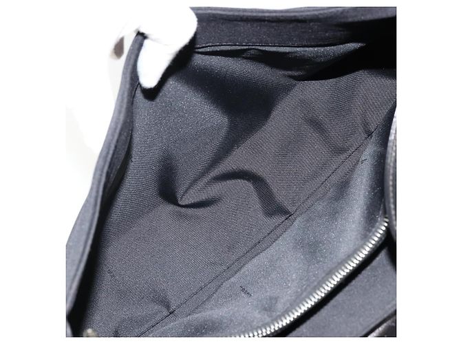FENDI Schultertasche Nylon Schwarz Silber Authentisch 177685 - Ansicht 25