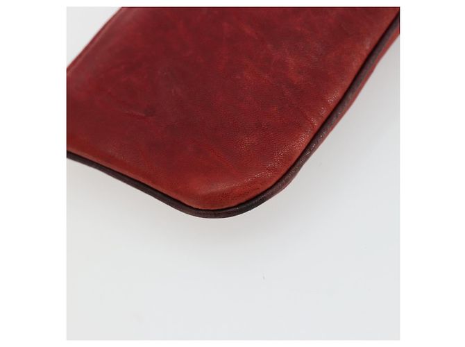 Borsa a Mano Miu Miu in Pelle Rossa Auth bs34578 Rosso - vista 11