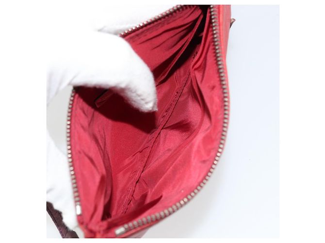 Borsa a Mano Miu Miu in Pelle Rossa Auth bs34578 Rosso - vista 15