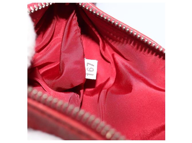 Borsa a Mano Miu Miu in Pelle Rossa Auth bs34578 Rosso - vista 18