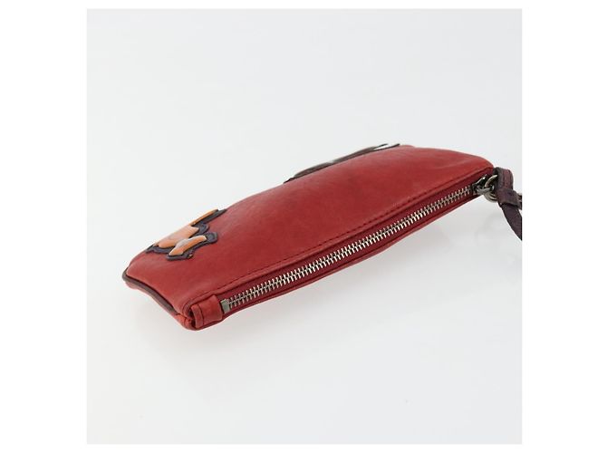Borsa a Mano Miu Miu in Pelle Rossa Auth bs34578 Rosso - vista 6