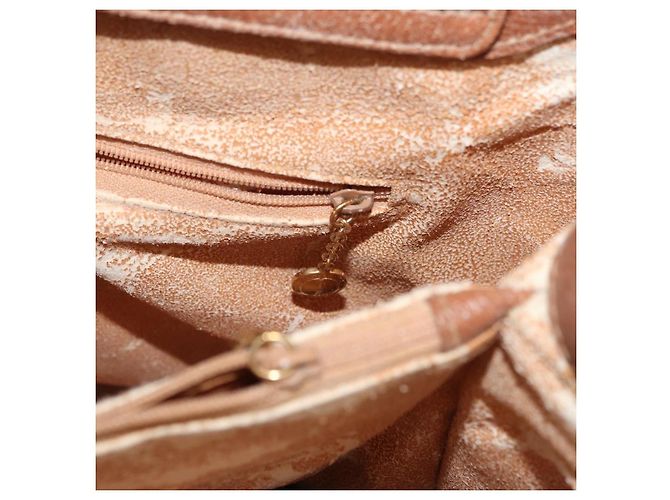 Borsa Tote in Pelle Gucci Bamboo Marrone Oro 002 1186 0260 Auth bs34911 D'oro - vista 19
