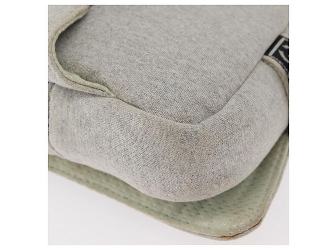 Borsa a vita CHANEL Sports Line in cotone grigio argento CC Auth BA12396A Marrone - vista 12