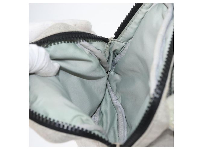 Borsa a vita CHANEL Sports Line in cotone grigio argento CC Auth BA12396A Marrone - vista 22