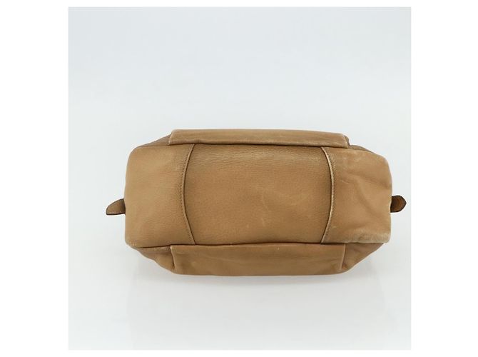 PRADA Borsa a Spalla con Catena Pelle Beige Oro Auth 178257 D'oro - vista 9