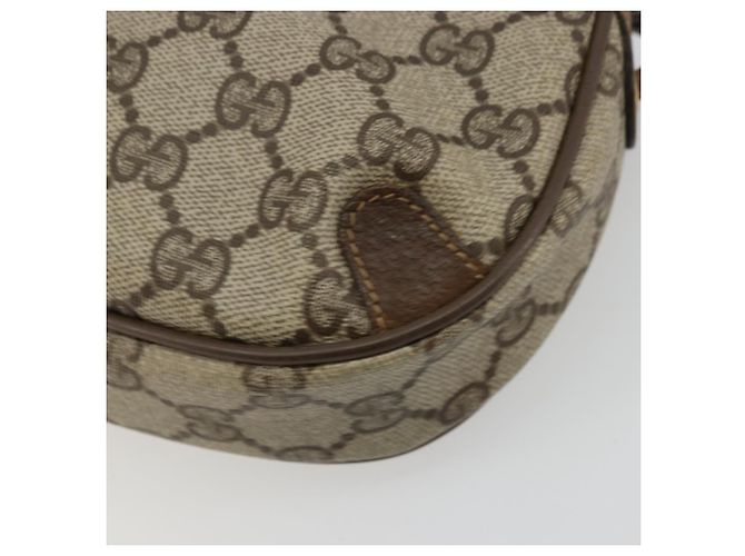Borsa Sherry Line GG Supreme Web di GUCCI in PVC beige e oro 89 02 066 Auth 177279 D'oro - vista 12