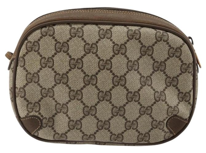 Borsa Sherry Line GG Supreme Web di GUCCI in PVC beige e oro 89 02 066 Auth 177279 D'oro - vista 3