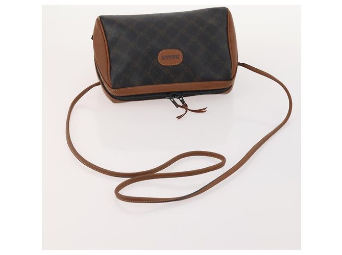 BALLY Celine MCM Macadam Tela Vicetos Borsa Pelle 4 Set Nero Auth 175754 Beige - vista 24