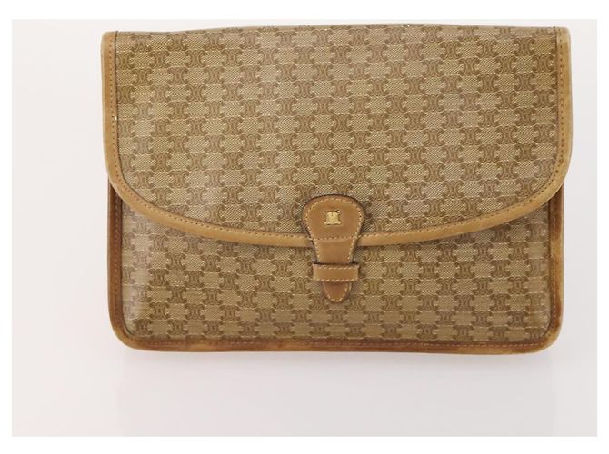 BALLY Celine MCM Macadam Tela Vicetos Borsa Pelle 4 Set Nero Auth 175754 Beige - vista 8