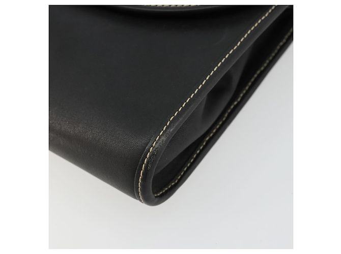 Borsa a Spalla Christian Dior in Pelle Nera e Oro Auth ep14089 Nero D'oro - vista 10