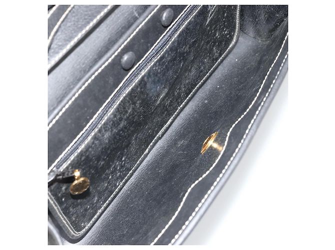 Borsa a Spalla Christian Dior in Pelle Nera e Oro Auth ep14089 Nero D'oro - vista 18