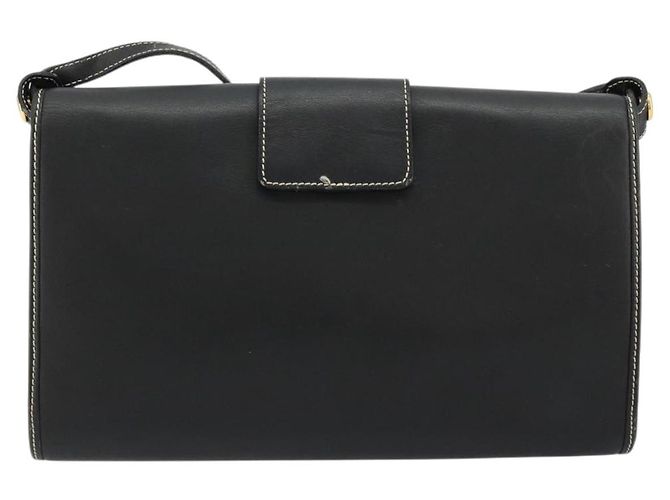 Borsa a Spalla Christian Dior in Pelle Nera e Oro Auth ep14089 Nero D'oro - vista 3