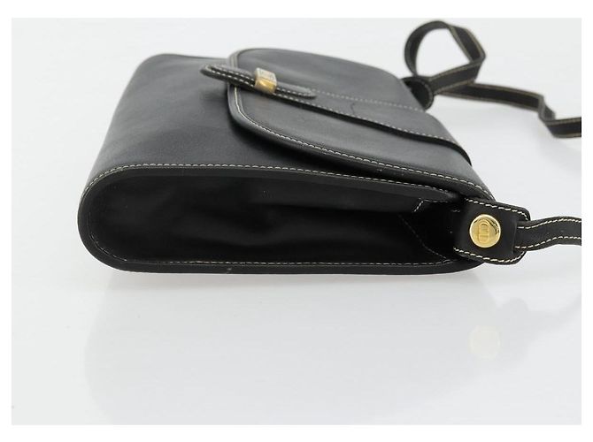 Borsa a Spalla Christian Dior in Pelle Nera e Oro Auth ep14089 Nero D'oro - vista 4