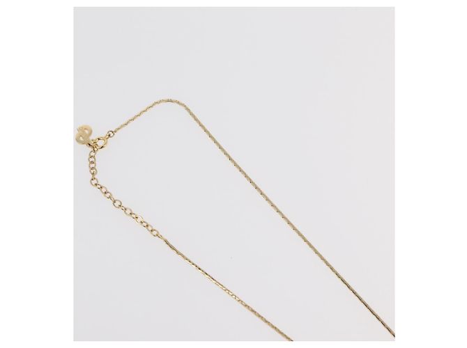 Collana Christian Dior metallo 3 pezzi tono oro Auth 176122 - vista 13