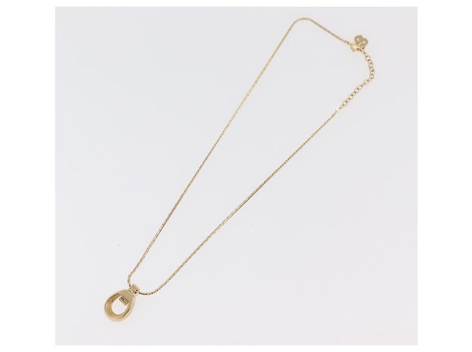Collana Christian Dior metallo 3 pezzi tono oro Auth 176122 - vista 14