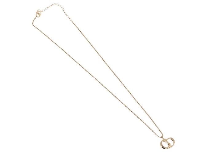 Collana Christian Dior metallo 3 pezzi tono oro Auth 176122 - vista 2