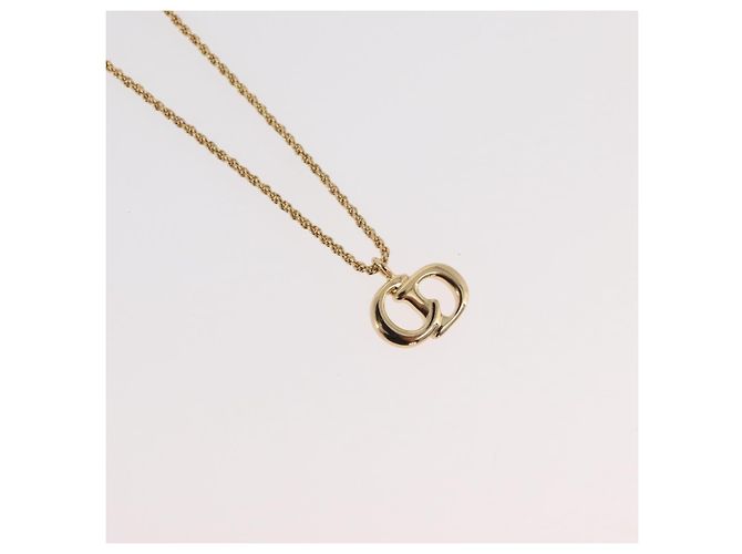 Collana Christian Dior metallo 3 pezzi tono oro Auth 176122 - vista 3