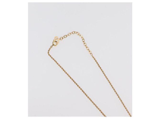 Collana Christian Dior metallo 3 pezzi tono oro Auth 176122 - vista 5