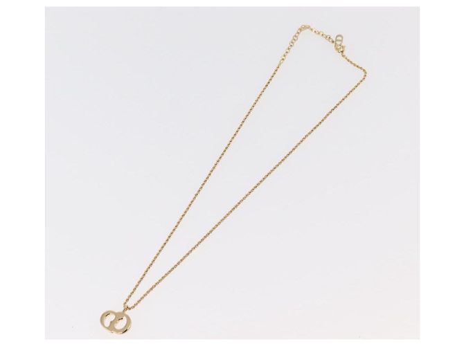 Collana Christian Dior metallo 3 pezzi tono oro Auth 176122 - vista 6