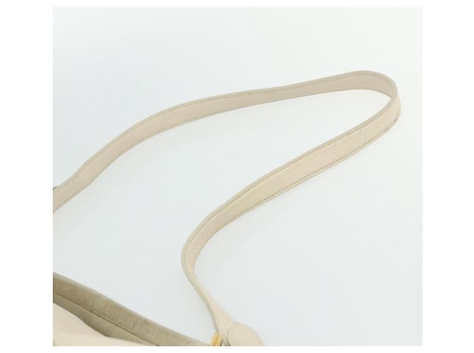 Miu Miu Handtasche Leder 2 in 1 Elfenbein Gold Auth 175857 Golden Roh - Ansicht 10