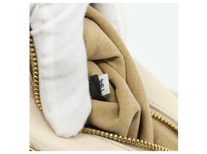 Miu Miu Handtasche Leder 2 in 1 Elfenbein Gold Auth 175857 Golden Roh - Ansicht 23
