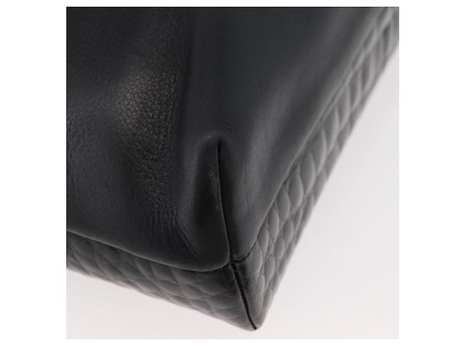 BALLY Borsa a Spalla a Catena Pelle Nera Oro Auth ka4189A Nero D'oro - vista 12