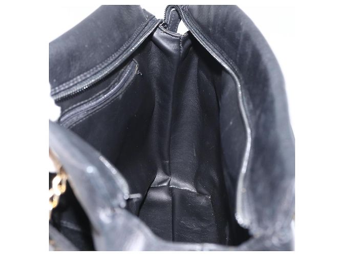 BALLY Borsa a Spalla a Catena Pelle Nera Oro Auth ka4189A Nero D'oro - vista 18