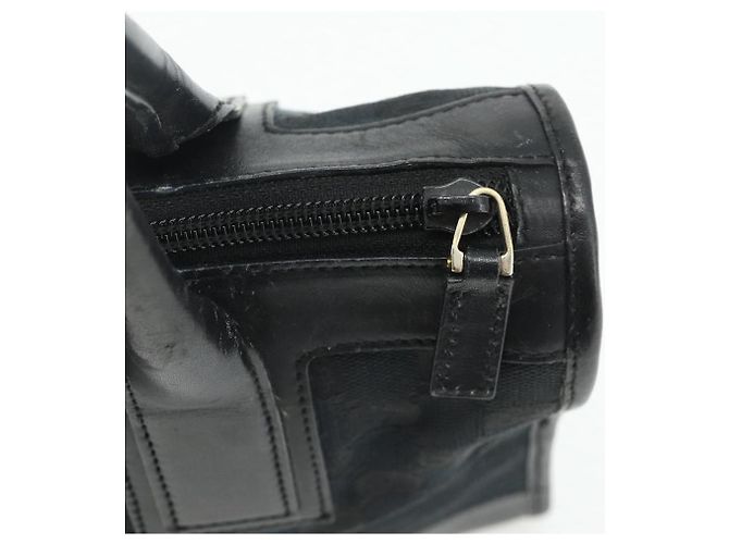Borsa Tote GG Canvas Gucci Nera Oro Auth 177786 Nero D'oro - vista 14