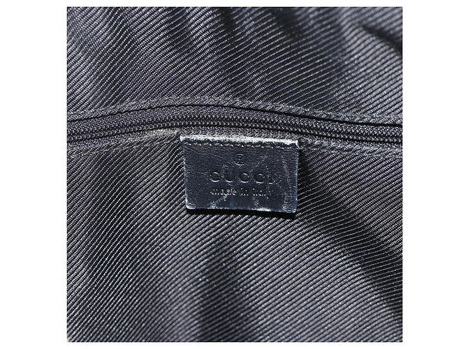 Borsa Tote GG Canvas Gucci Nera Oro Auth 177786 Nero D'oro - vista 15