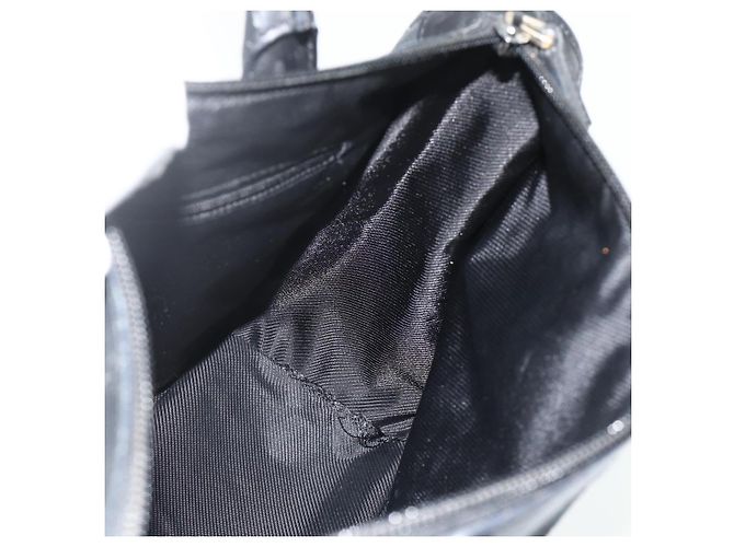 Borsa Tote GG Canvas Gucci Nera Oro Auth 177786 Nero D'oro - vista 17