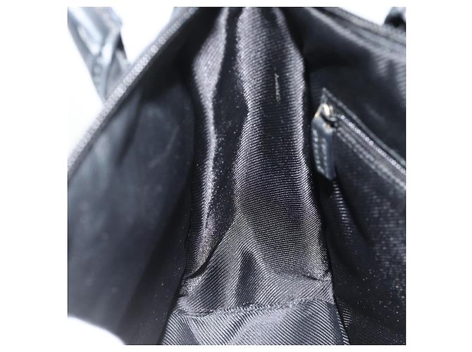 Borsa Tote GG Canvas Gucci Nera Oro Auth 177786 Nero D'oro - vista 18