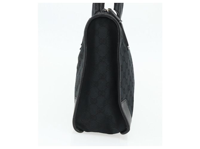 Borsa Tote GG Canvas Gucci Nera Oro Auth 177786 Nero D'oro - vista 4