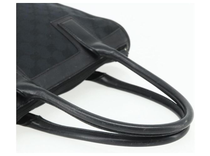 Borsa Tote GG Canvas Gucci Nera Oro Auth 177786 Nero D'oro - vista 7