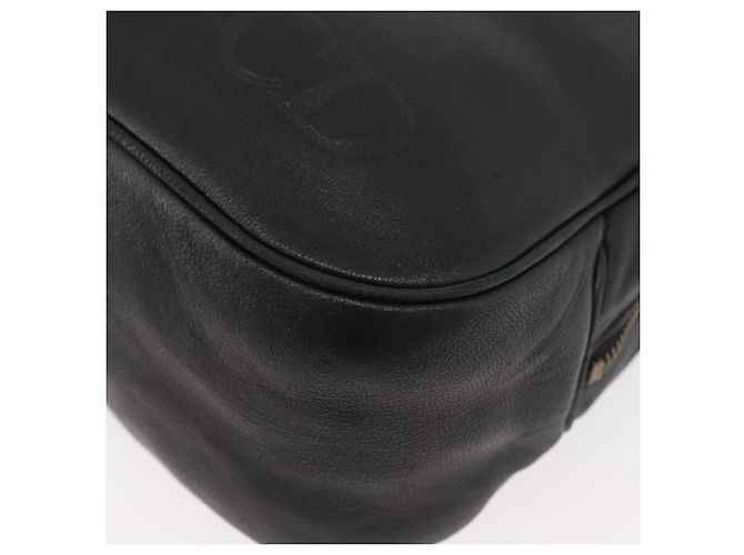 Borsa a Spalla Christian Dior in Pelle Nera e Oro Auth bs34854 Nero D'oro - vista 11